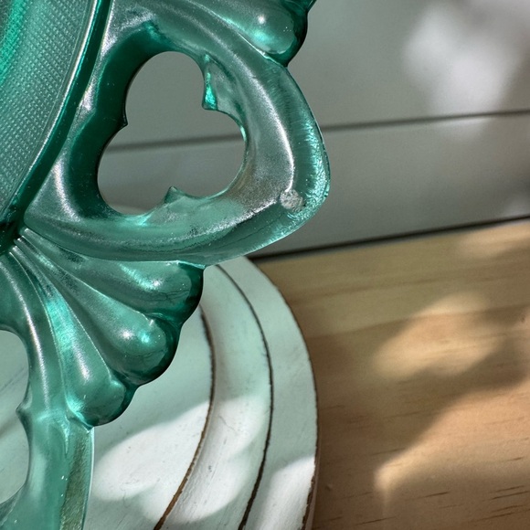 Christmas Fenton Glass Plate The Arrival Birth Of Savior Hand Painted LE Jesus - Picture 3 of 4